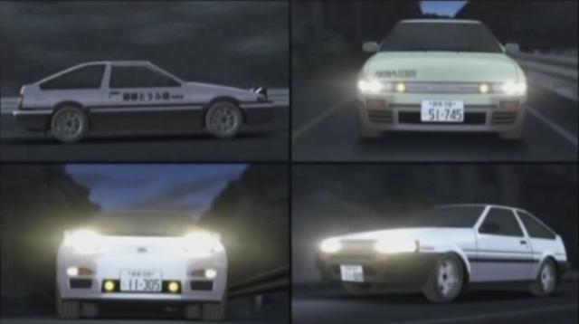 Initial D Extra Stage 2 screenshot of Takumi's Corolla Levin AE86, 