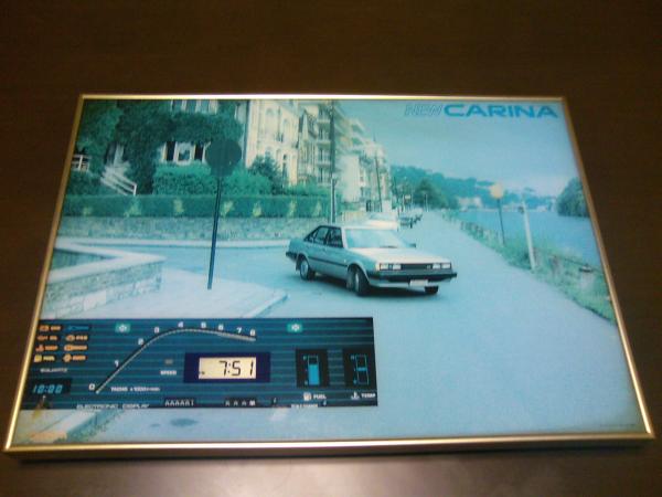 80s Carina GT-R AA63 digital dashboard quartz clock