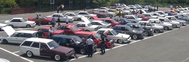 Overview of the second national Toyota Carina A60 & Corona T140 meeting on mount Fuji