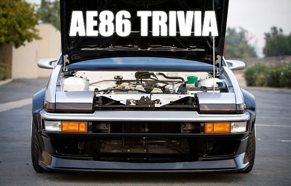 AE86 Trivia