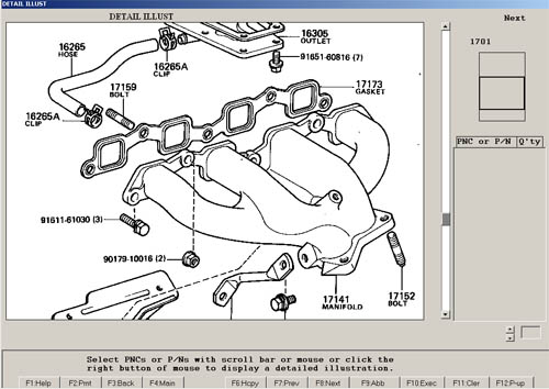 the exhaust gasket of the 2t engine