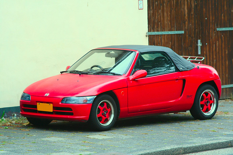 Down on the Street: red 1992 Honda Beat