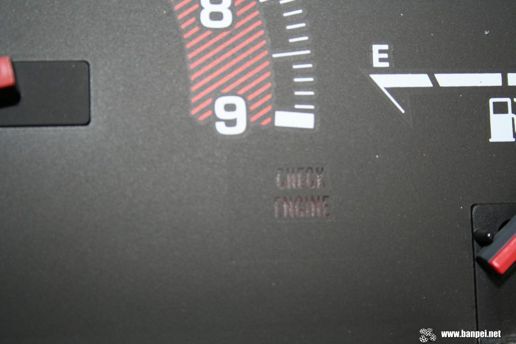 Carina GT-R AA63 cluster cleanup: check engine light