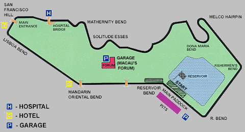 Macau circuit overview map