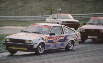 Dutch Corolla Cup with three Corolla TE71 competing