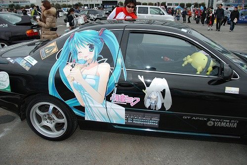 Levin AE101 on otaku car festival side