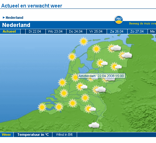 weather in amsterdam today