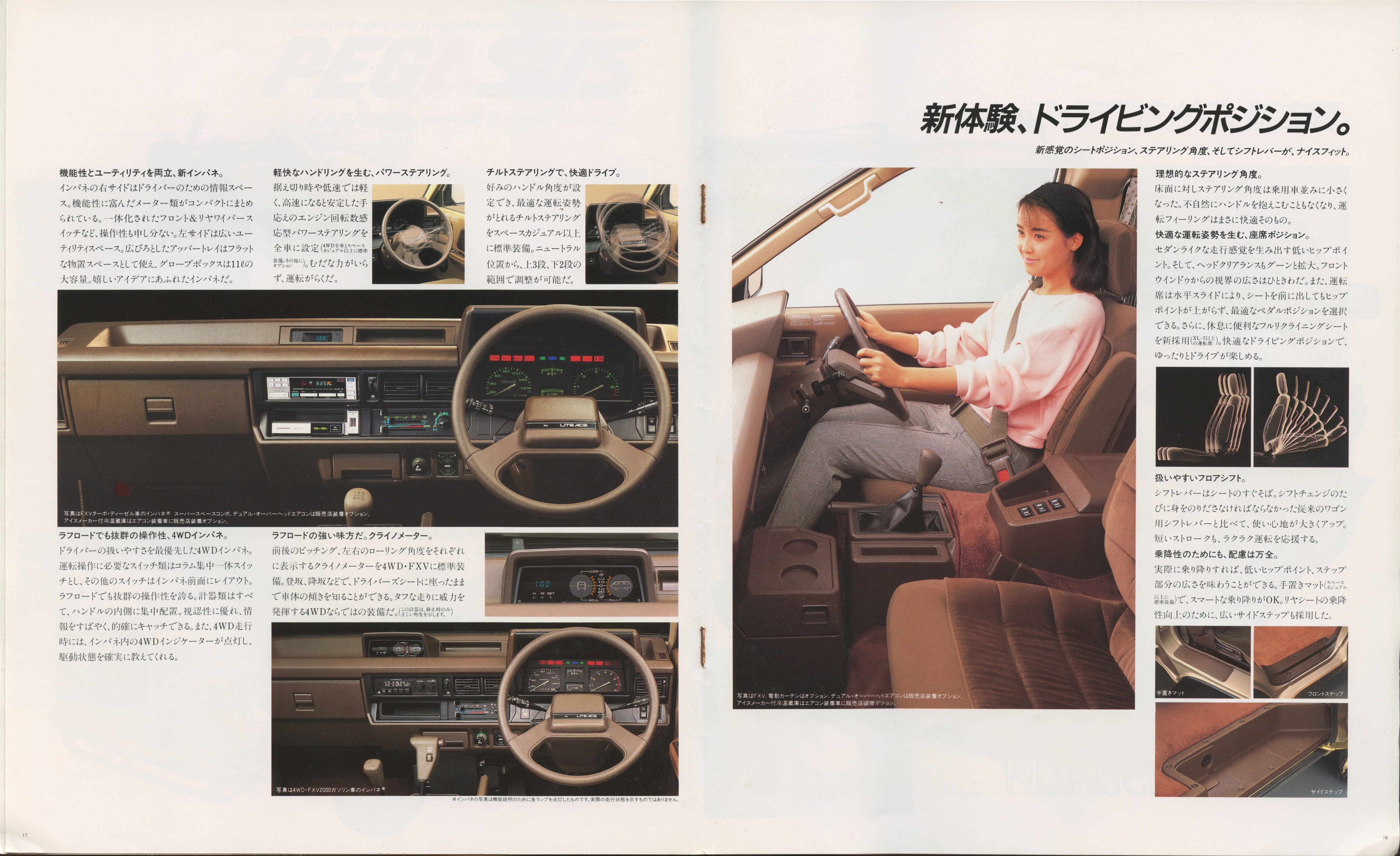 Toyota LiteAce Wagon - Japanese car brochure August 1986