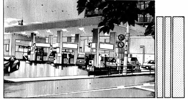 Initial D gas station