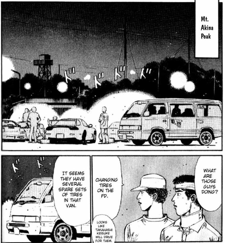 The cars of Initial D - Manga Car Spotting - part 1