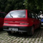 DOTS: Suzuki Swift with Hello Kitty exhaust tip