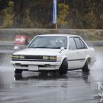 Carina Sightings: white Carina AA63 drifting on a wet Suzuka