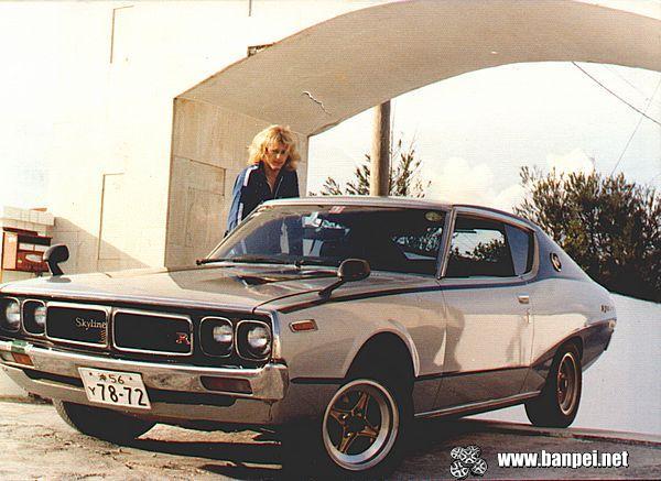 Long haired Nissan Skyline GTX owner