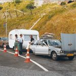 Familiy Album Treasures: Hakosuka towing a caravan
