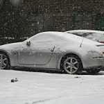 DOTS: snow covered Nissan Fairlady 350Z