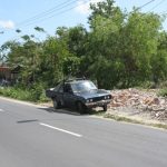 Bali: lonely Datsun 620 pickup