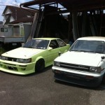 Random: AE86 lips on a KE70 wagon