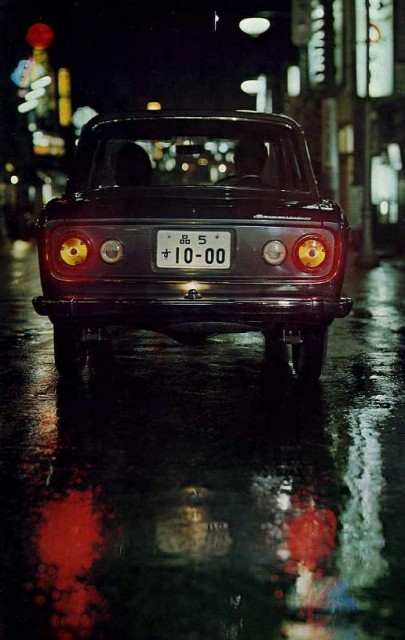 Around midnight in Tokyo with your Mitsubishi Colt 1000