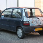 DOTS: Stickerbombed Suzuki Alto