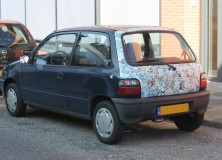 Stickerbombed Suzuki Alto