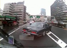 Careless driver wrecks this Toyota Century