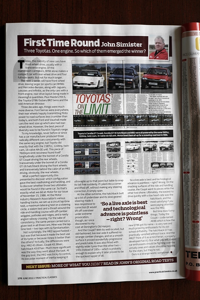 Practical Classics AE82 vs AE86 vs AW11 Practical Classics AE82 vs AE86 vs AW11