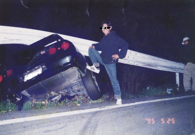 Wrecked Nissan Skyline HCR32