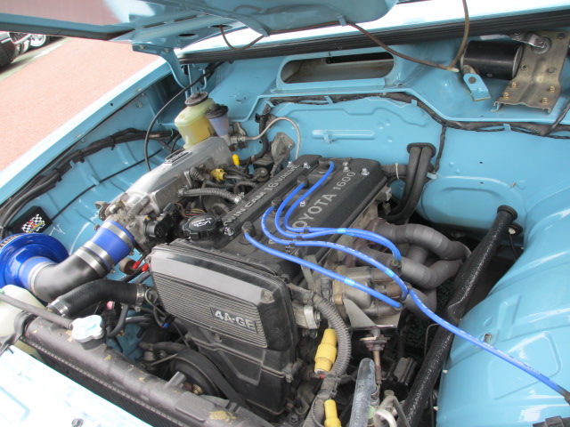 4AGE engine in a Hilux RN10