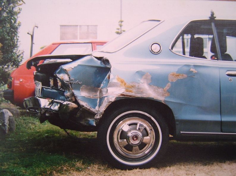 Wrecked Nissan Skyline KPC10