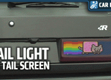 Jalopnik's tail light to tail screen