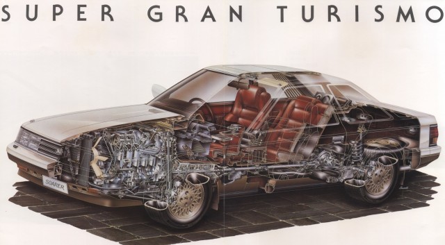 Toyota Soarer MZ12 cutaway picture