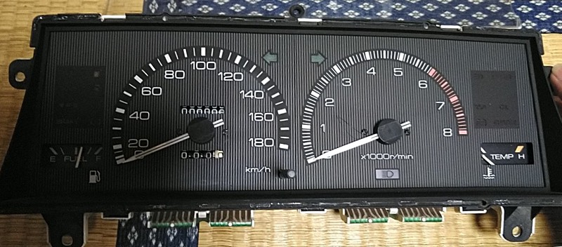 Kouki 2-door SE and 3-door SR AE85 gauge cluster