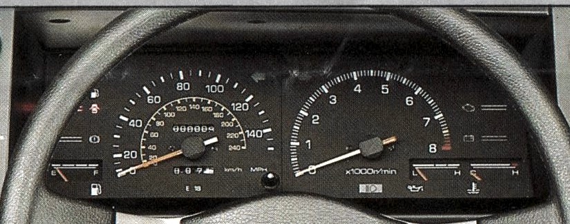 United Kingdom zenki Toyota Corolla GT Twin Cam 16 AE86 gauge cluster