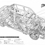 Picture of the week: cutaway Subaru FF-1 1300G Super Touring