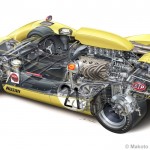 Picture of the week: Nissan R382 cutaway drawing