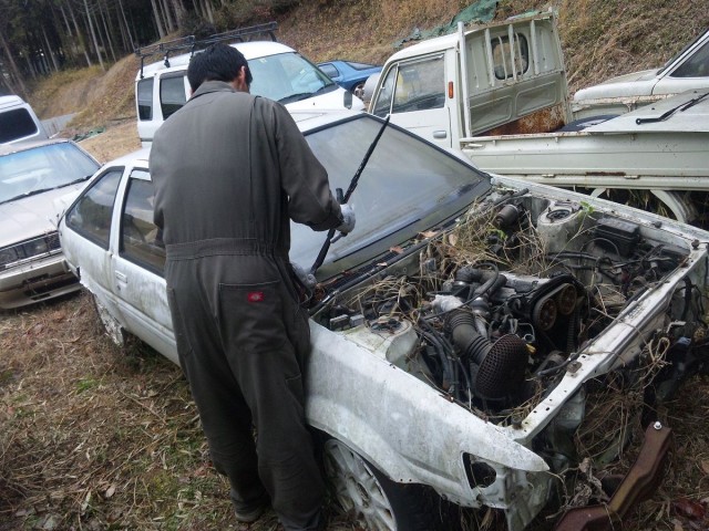 Japanese Rustoseums - Overgrown Toyota Corolla Levin AE86