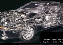 Toyota Supra MA70 Cutaway drawing
