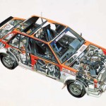 Picture of the week: Mitsubishi Lancer Turbo cutaway drawing