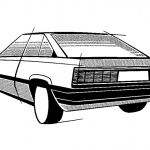 Picture of the Week: Toyota Carina A60 initial design sketch