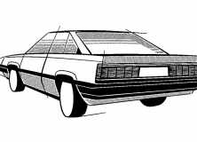 Toyota Carina A60 design sketch