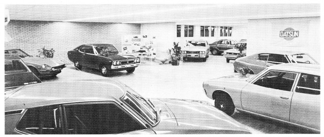 Dutch Datsun car dealer showroom