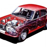 Picture of the Week: Datsun 180B sedan cutaway drawing