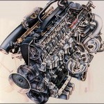 Picture of the Week: Nissan RB26DETT cutaway drawing