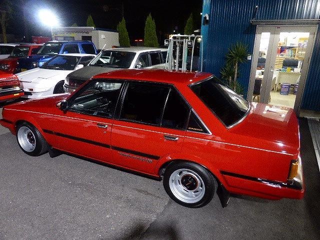 Toyota Carina GT AA63 on wide steel rims