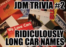 JDM Trivia #2: Ridiculously long car names