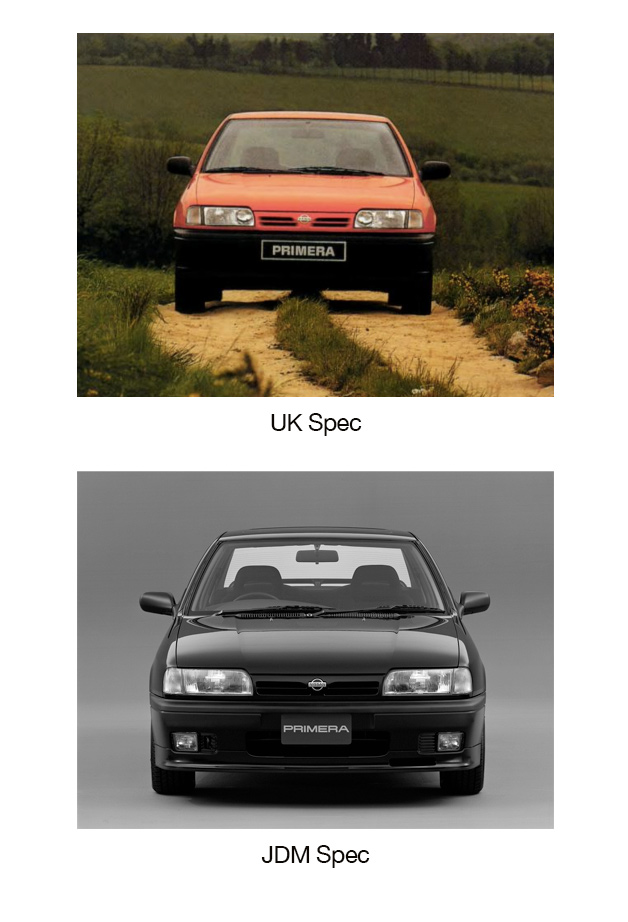 Nissan Primera P10 UK-spec versus JDM-spec