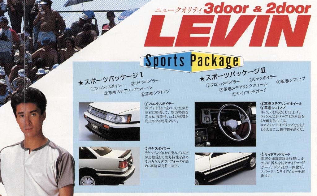 The revised version of the pre-facelift  / zenki AE86 sports package