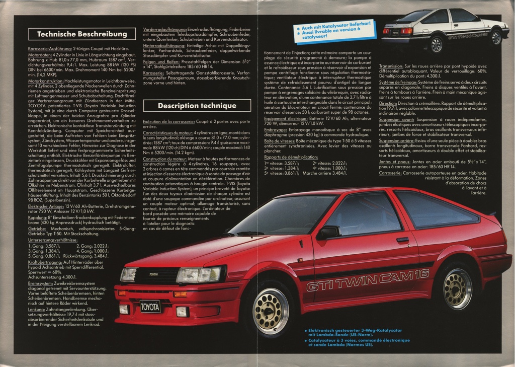 The Swiss pre-facelift Toyota Corolla GTi AE86 got spoilers and a Haslbeck trim