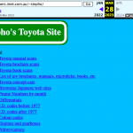Saving Stepho’s Toyota Site from disappearing