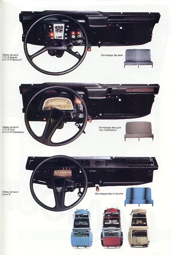 2CV interiors in 1980